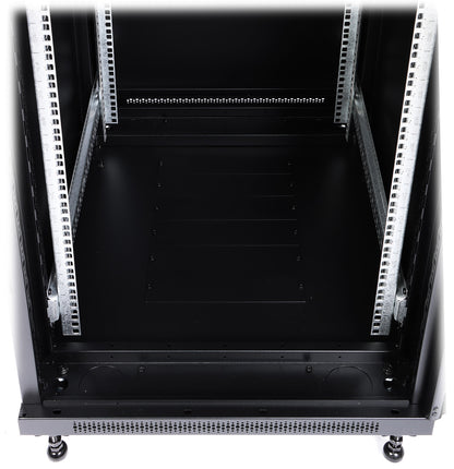 UMA RA19-27U-800-S – Patchkast staand - met glazen afsluitbare deur (600x1390x800mm)