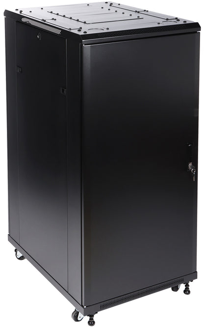 UMA RA19-27U-800-S – Patchkast staand - met glazen afsluitbare deur (600x1390x800mm)