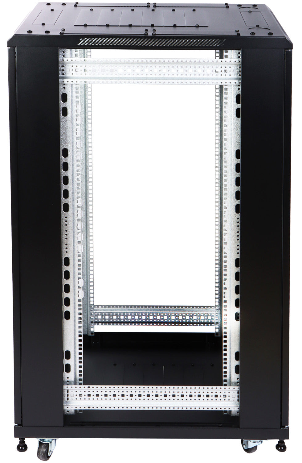 UMA RA19-27U-800-S – Patchkast staand - met glazen afsluitbare deur (600x1390x800mm)