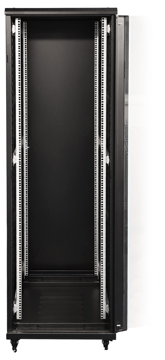 UMA RA19-42U-800-S – Patchkast staand - met glazen afsluitbare deur (600x2050x800mm)