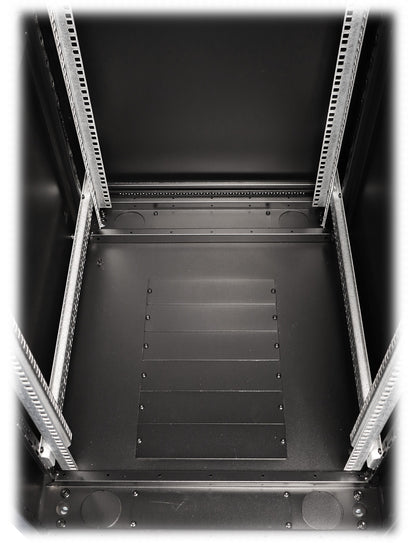 UMA RA19-42U-800-S – Patchkast staand - met glazen afsluitbare deur (600x2050x800mm)