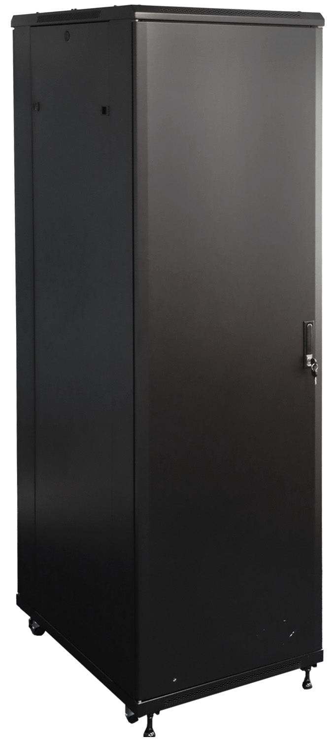 UMA RA19-42U-800-S – Patchkast staand - met glazen afsluitbare deur (600x2050x800mm)