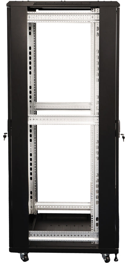 UMA RA19-42U-800-S – Patchkast staand - met glazen afsluitbare deur (600x2050x800mm)