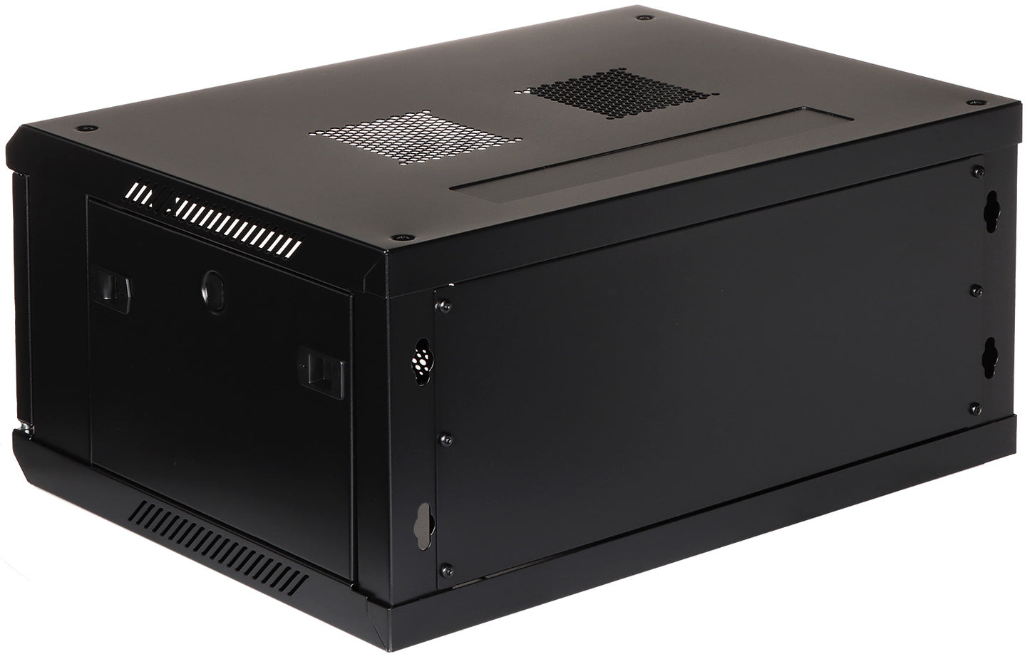 UMA RA19-4U-450 – Patchkast wand - met glazen afsluitbare deur (600x285x450mm)