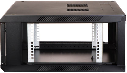 UMA RA19-4U-600 – Patchkast wand - met glazen afsluitbare deur (600x285x600mm)