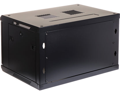 UMA RA19-6U-450 – Patchkast wand - met glazen afsluitbare deur (600x370x450mm)