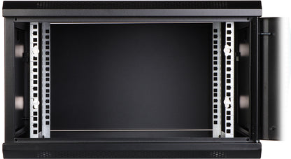 UMA RA19-6U-600 – Patchkast wand - met glazen afsluitbare deur (600x370x600mm)