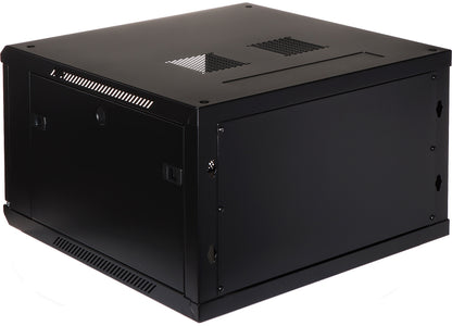 UMA RA19-6U-600 – Patchkast wand - met glazen afsluitbare deur (600x370x600mm)