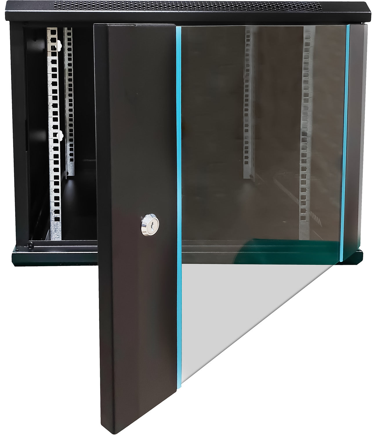 UMA RA19-9U-600 – Patchkast wand - met glazen afsluitbare deur (600x505x600mm)