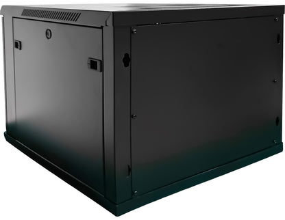 UMA RA19-9U-600 – Patchkast wand - met glazen afsluitbare deur (600x505x600mm)