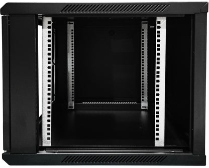 UMA RA19-9U-600 – Patchkast wand - met glazen afsluitbare deur (600x505x600mm)