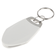 UMA RFID luxe tag wit met metaal en serienummer en met key ring