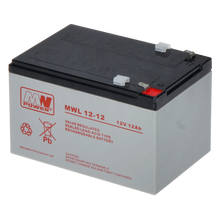 UMA SB-12-120 12VDC 12Ah accu voor bijvoorbeeld een zonnepaneel,  alarm,  UPS of toegangscontrole installatie