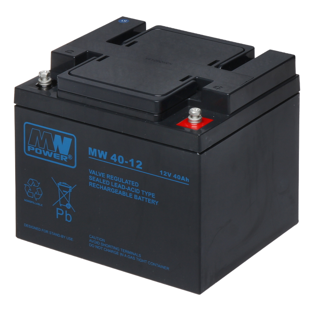 UMA SB-12-400 12VDC 40Ah back-up accu voor bijvoorbeeld een zonnepaneel,  alarm,  UPS of toegangscontrole installatie