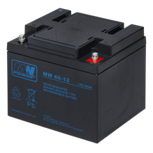 UMA SB-12-400 12VDC 40Ah back-up accu voor bijvoorbeeld een zonnepaneel,  alarm,  UPS of toegangscontrole installatie