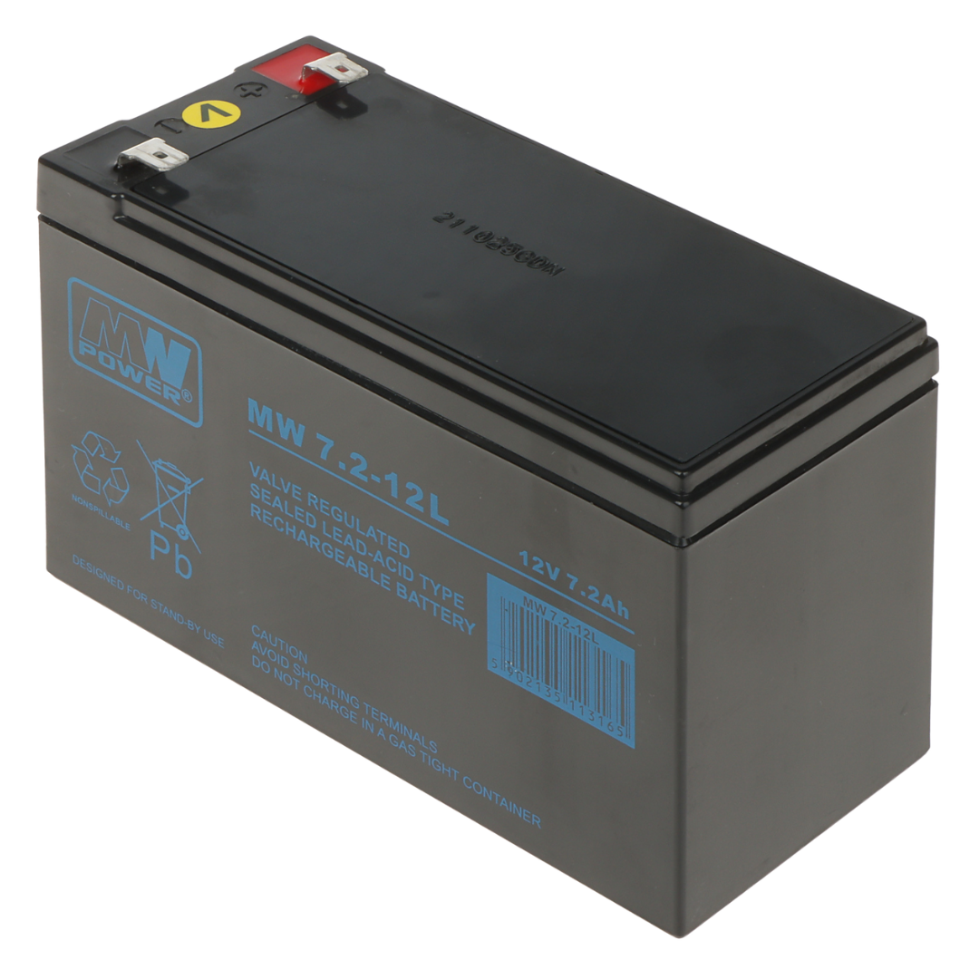 UMA SB-12-72 accu 12VDC 7, 2Ah voor bijvoorbeeld een zonnepaneel,  alarm,  UPS of toegangscontrole installatie