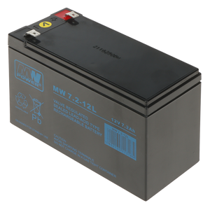UMA SB-12-72 accu 12VDC 7, 2Ah voor bijvoorbeeld een zonnepaneel,  alarm,  UPS of toegangscontrole installatie