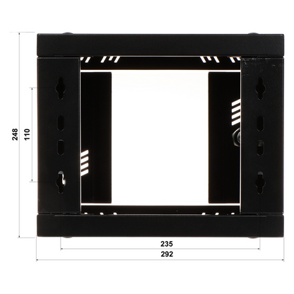 UMA SR104U-B - Server wandkast 4U 10" - Ventilatie en slot
