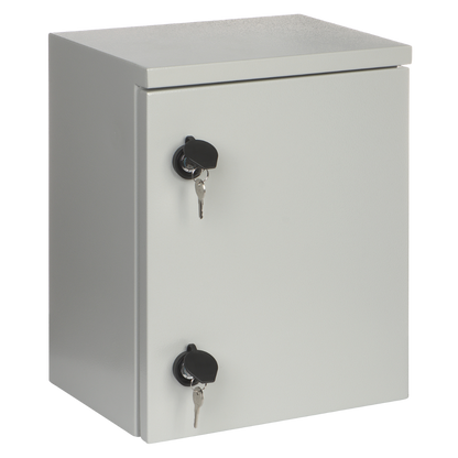 UMA SR10WO6U-L metalen 6U 10" rack kast geschikt voor buiten muur montage met 2 sleutelsloten