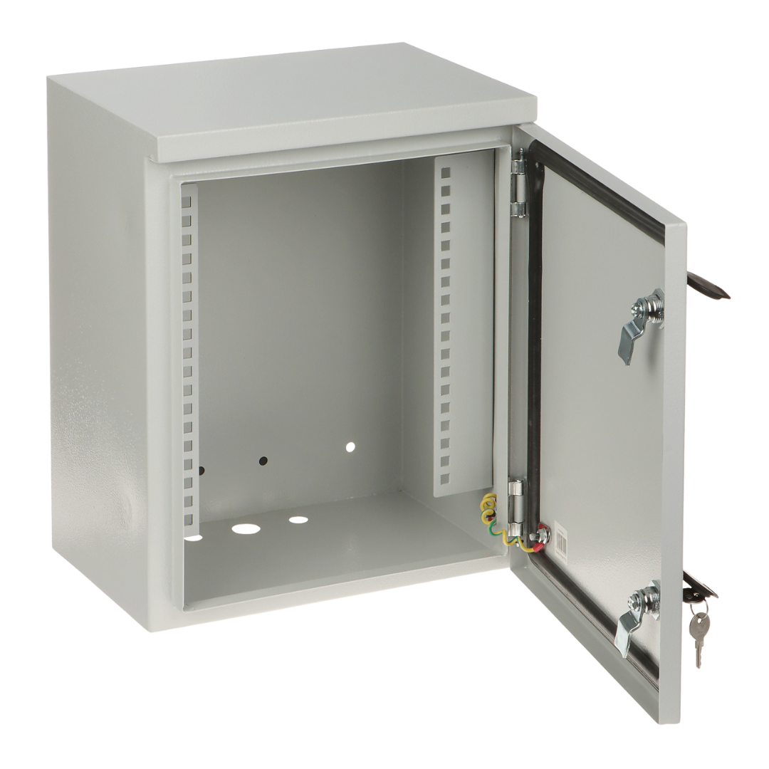 UMA SR10WO6U-L metalen 6U 10" rack kast geschikt voor buiten muur montage met 2 sleutelsloten