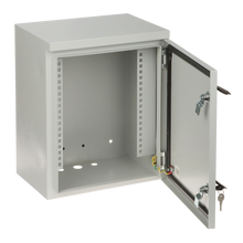 UMA SR10WO6U-L metalen 6U 10" rack kast geschikt voor buiten muur montage met 2 sleutelsloten