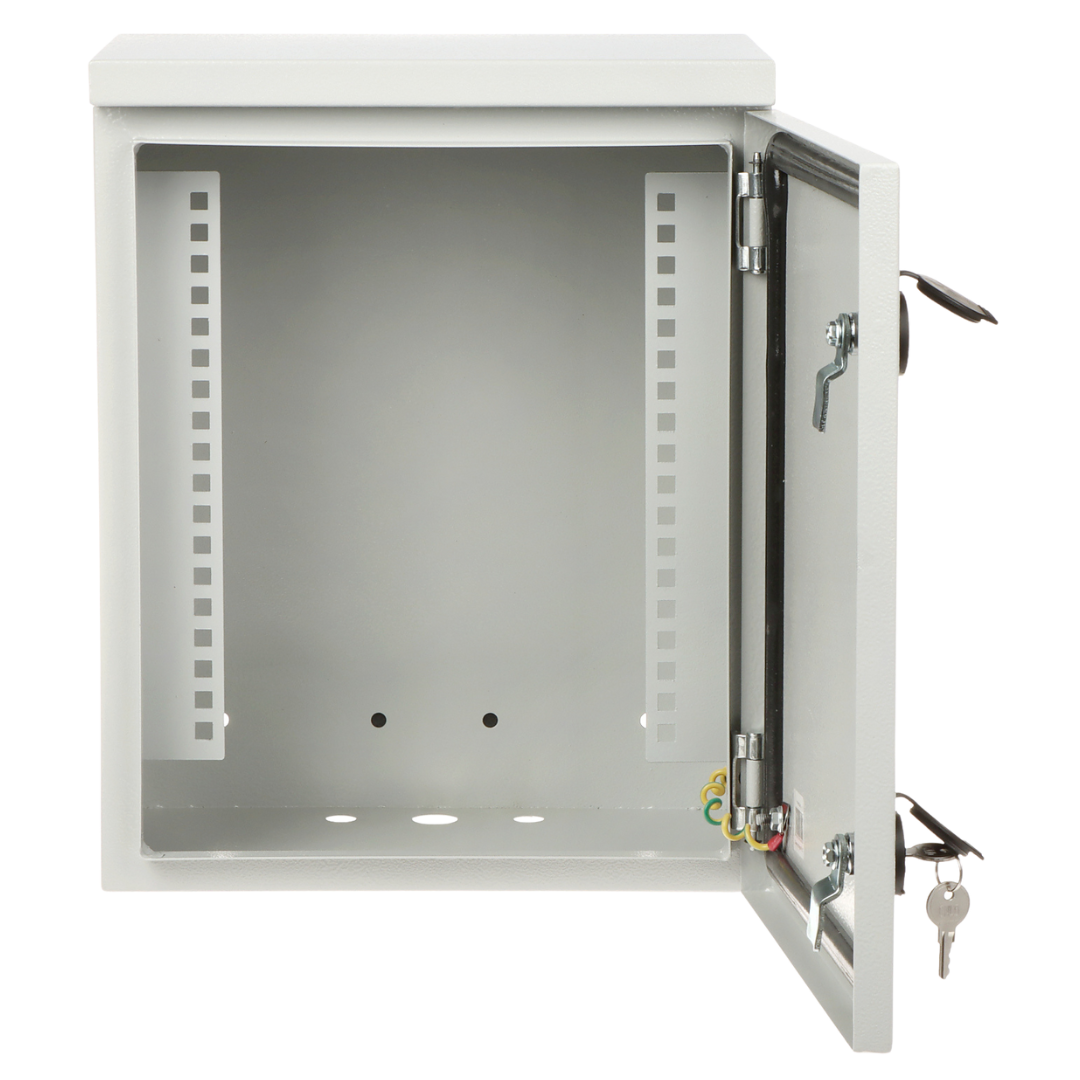 UMA SR10WO6U-L metalen 6U 10" rack kast geschikt voor buiten muur montage met 2 sleutelsloten