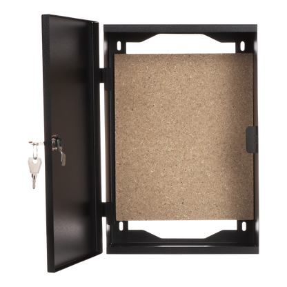 UMA STC2-B zwarte universele afsluitbare stalen montage kast