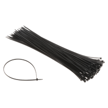 UMA TR-B-450 tie-rip professionele kabelbinders zwart 450mm 4.8mm breed van nylon 66 (100 stuks)