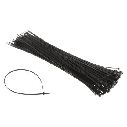 UMA TR-B-450 tie-rip professionele kabelbinders zwart 450mm 4.8mm breed van nylon 66 (100 stuks)