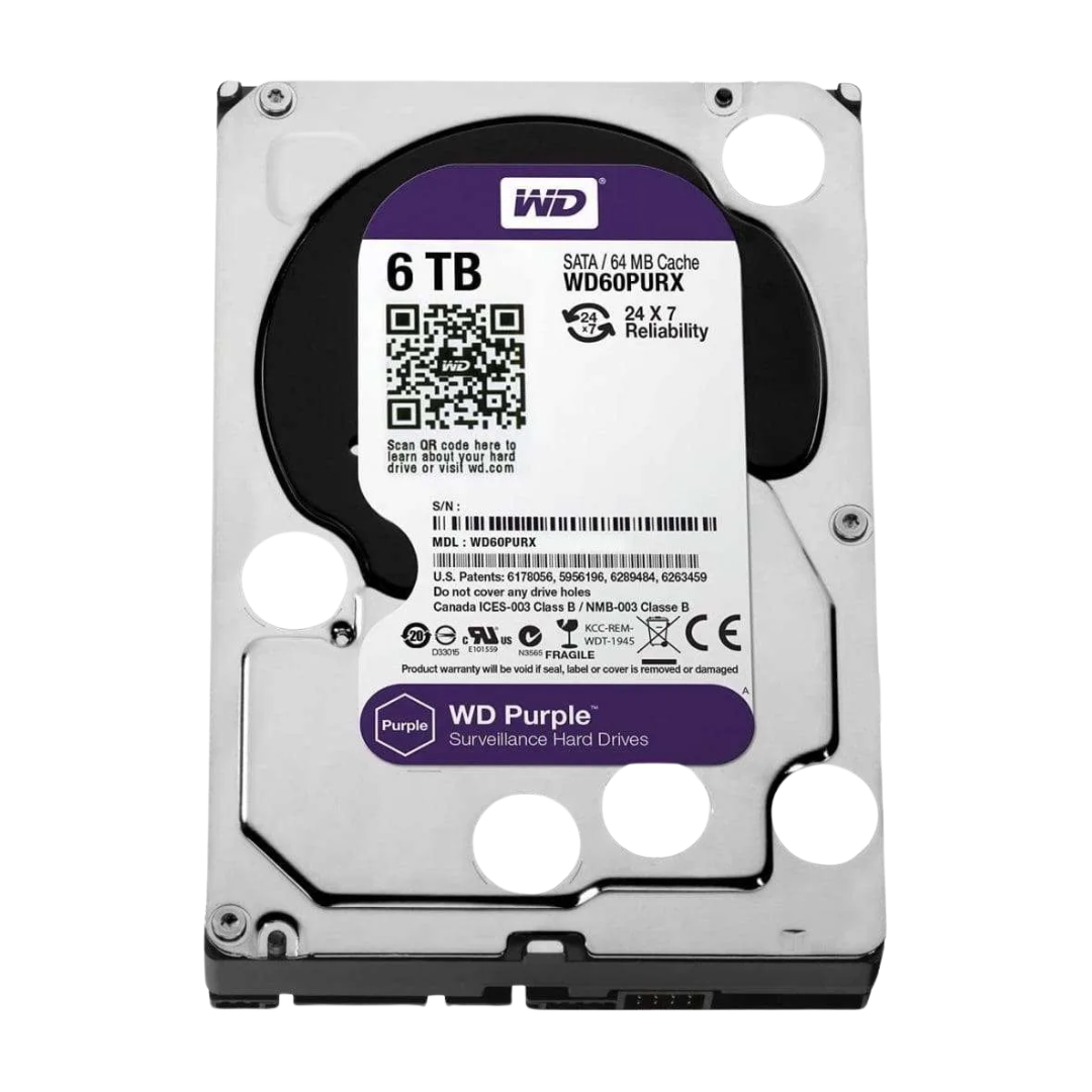 WD Purple 6TB beveiligingsharde schijf