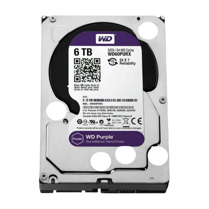 WD Purple 6TB beveiligingsharde schijf
