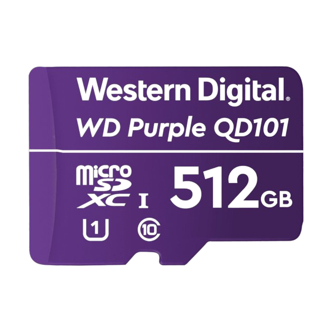 Western Digital 512GB SD kaart voor videobewaking