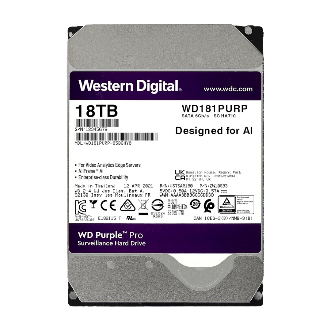 Western Digital Purple 18TB NVR opslag