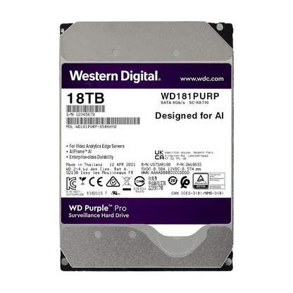 Western Digital Purple 18TB NVR opslag