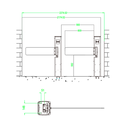 ZKTeco SBT2000S – RVS SpeedGate