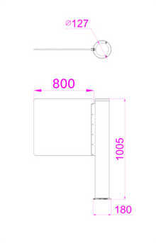 ZKTeco SBT3000S-S800 – RVS toegangspoort