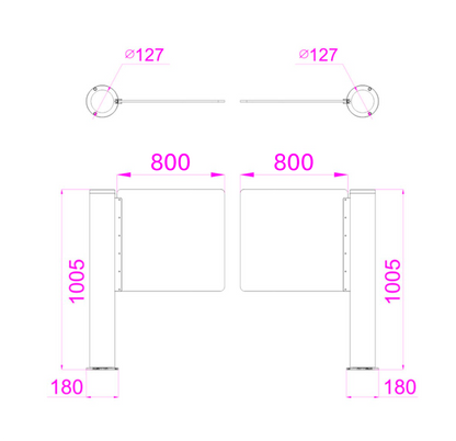 ZK-TS-SBT3000S-D-1600 – Toegangspoort