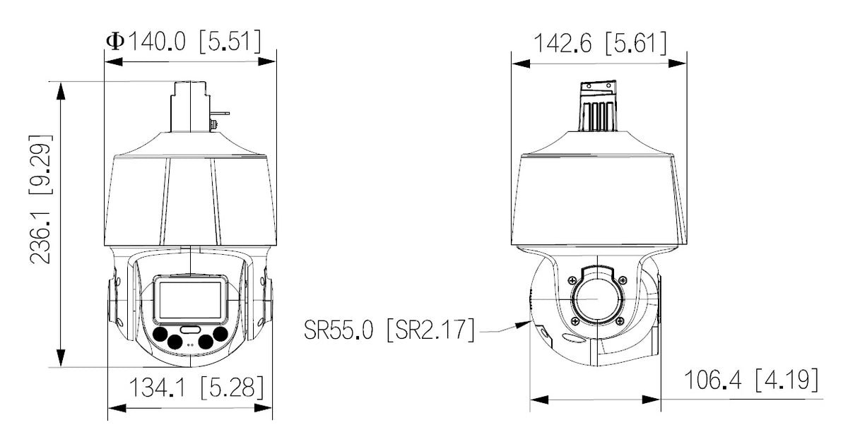 Dahua turret SD3E405DB-GNY-A-PV1 - 5