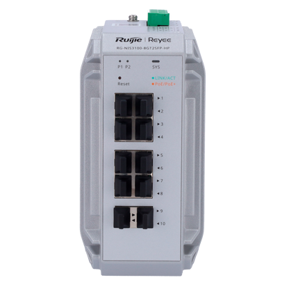 Reyee RG-NIS3100-8GT2SFP-HP – Managed PoE+ Switch 8x Gigabit + 2x SFP | Layer 2 Netwerk Switch