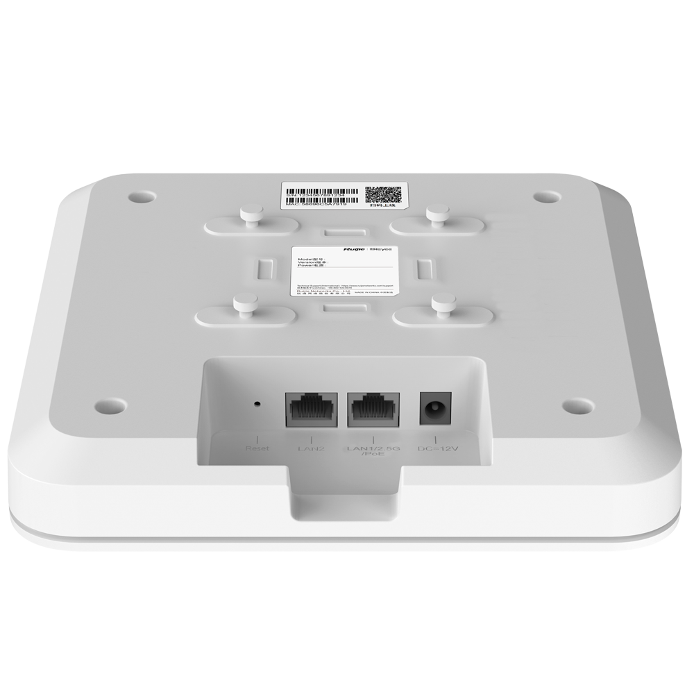 Reyee RG-RAP2260 – WiFi 6 Access Point | Indoor Dual-Band | Snelle & Betrouwbare Draadloze Dekking