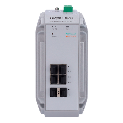 Reyee RG-NIS3100-4GT2SFP-HP | Managed Gigabit Switch met 4x RJ45 & 2x SFP, High-Power PoE