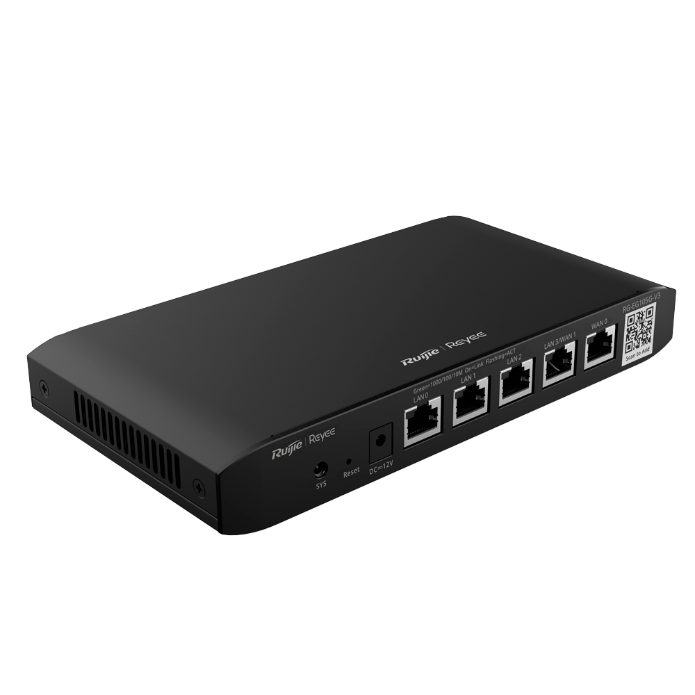 Reyee RG-EG105G-V3 Gigabit VPN Router – Dual-WAN, Cloudbeheer & Geavanceerde Netwerkbeveiliging