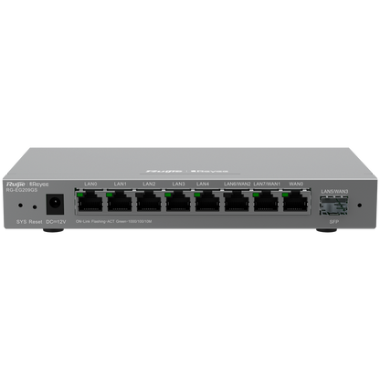 Reyee RG-EG209GS – Router met 9 poorten & 1 SFP