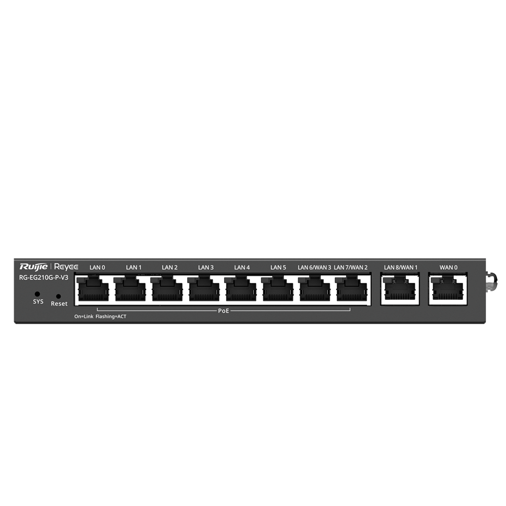 Reyee RG-EG210G-P-V3 – Cloud managed router - PoE - VPN