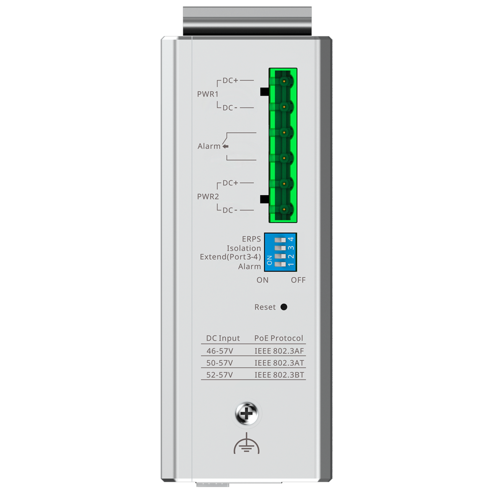 Reyee RG-NIS2100-4GT2SFP-HP – Managed Gigabit PoE+ Switch met 4x RJ45 & 2x SFP | Layer 2 Netwerk Switch