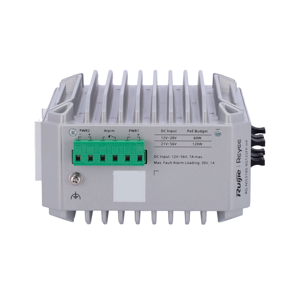 Reyee RG-NIS3100-4GT2SFP-HP | Managed Gigabit Switch met 4x RJ45 & 2x SFP, High-Power PoE