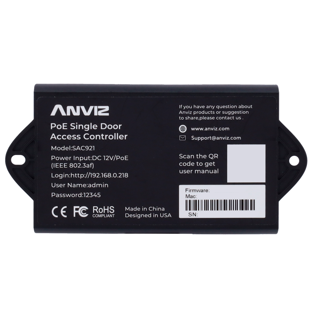 Anviz SAC921 - Toegangscontroller