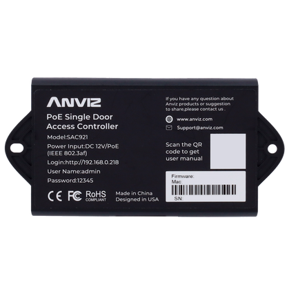 Anviz SAC921 - Toegangscontroller