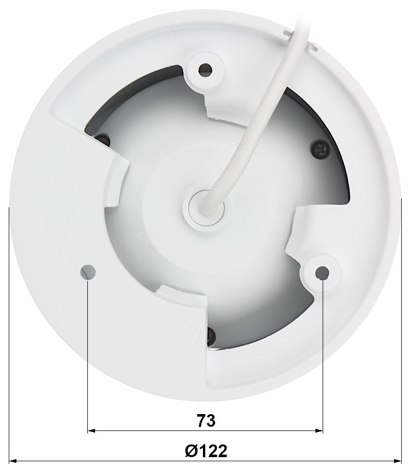 Dahua turret camera – IPC-HDW3849H-AS-PV-0280B-S5 - 8MP - PoE - MicroSD - IP67