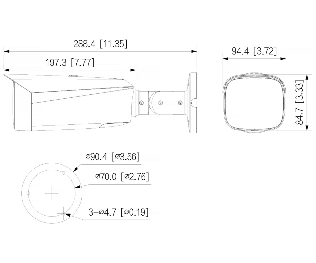 Dahua Bullet camera – IPC-HFW3849T1-AS-PV-0280B-PRO - 4K - Afschrikking